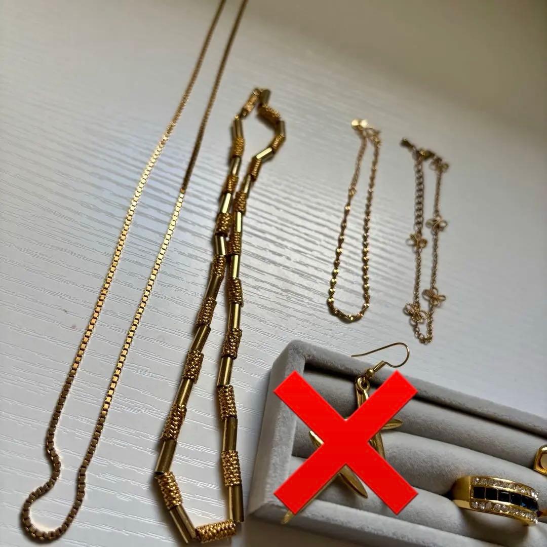 ゴールド ネックレス ピアス 指輪 リング 遺品整理1226-a12