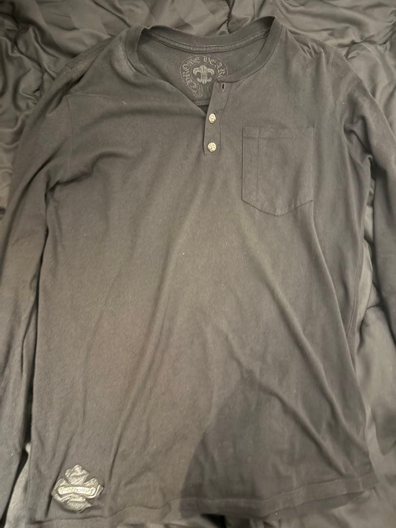 クロムハーツ ヘンリーネック　ロンTシャツ