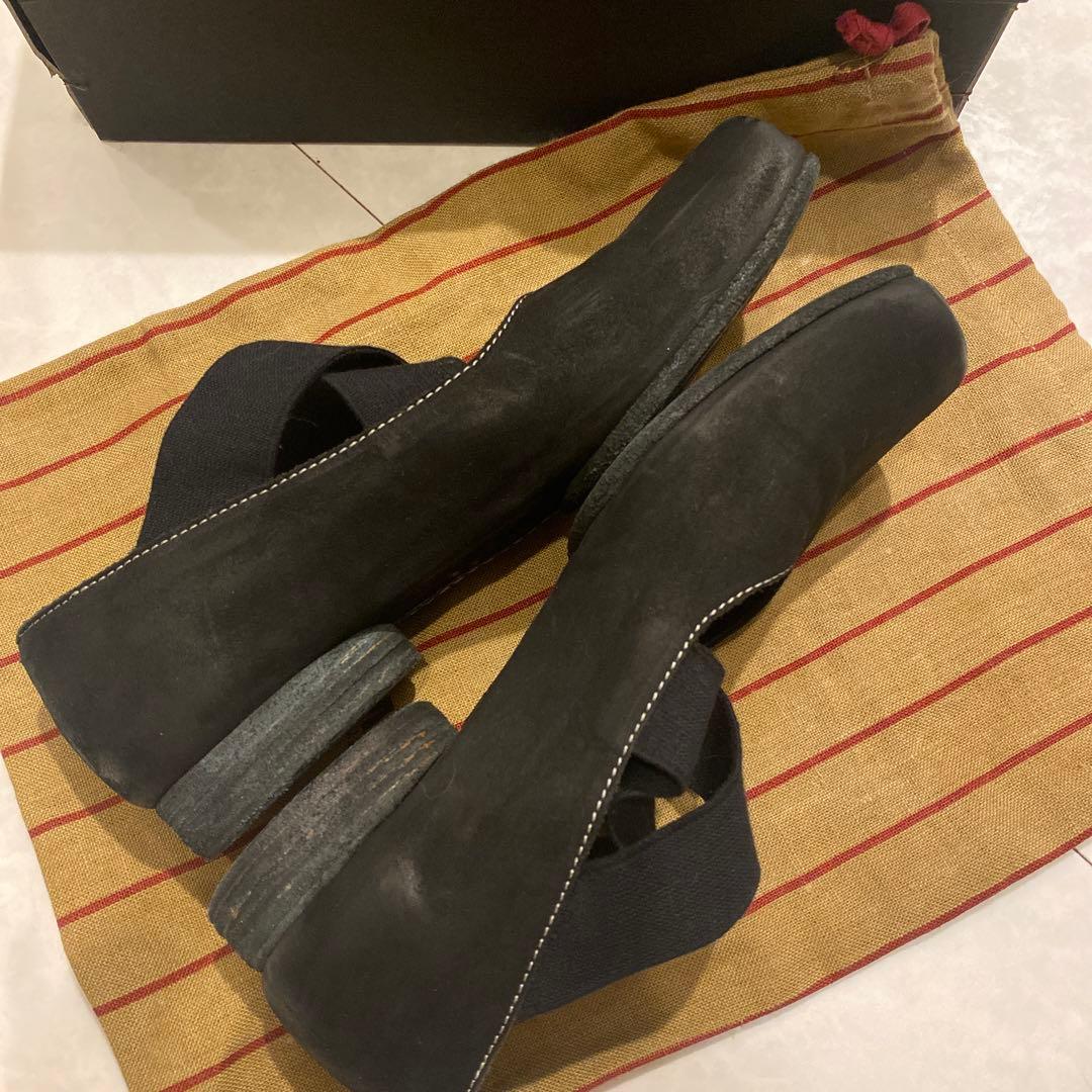 Umawang レザーフラットシューズ バレエシューズ23.5cm