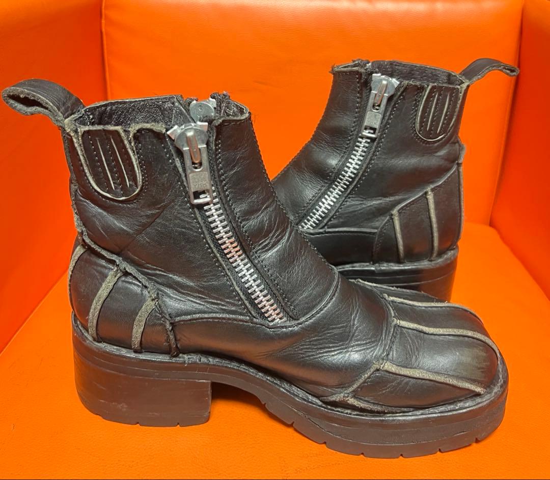 whoop-de-doo フープディドゥ　厚底ブーツ　ブラック　アーカイブ