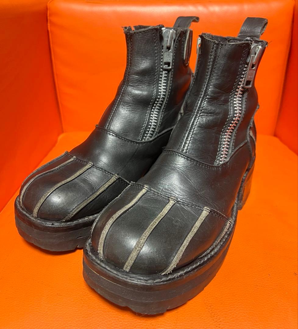 whoop-de-doo フープディドゥ　厚底ブーツ　ブラック　アーカイブ