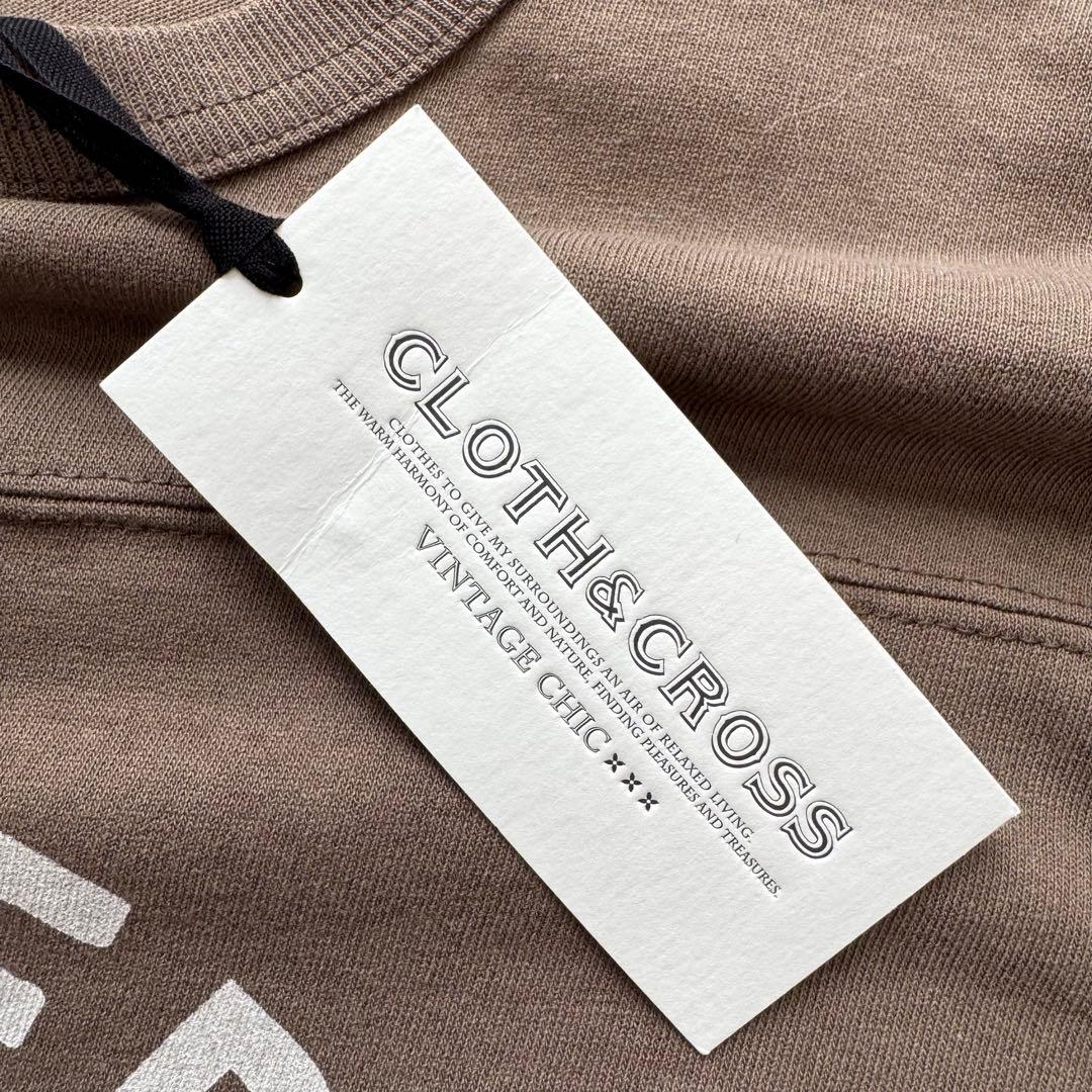 タグ付未使用　HUG O WAR 妄想カフェ　ブラウン　クロスアンドクロス