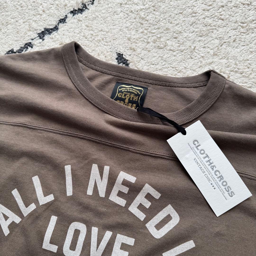 タグ付未使用　HUG O WAR 妄想カフェ　ブラウン　クロスアンドクロス