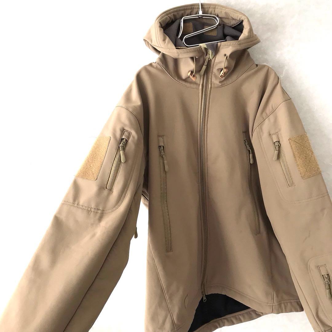 TAD GEAR ソフトシェルジャケット ミリタリー ベージュ S