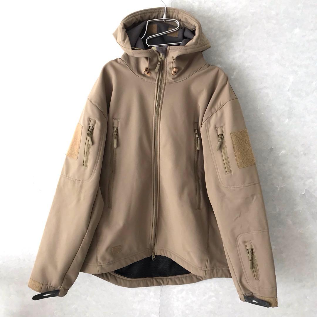 TAD GEAR ソフトシェルジャケット ミリタリー ベージュ S