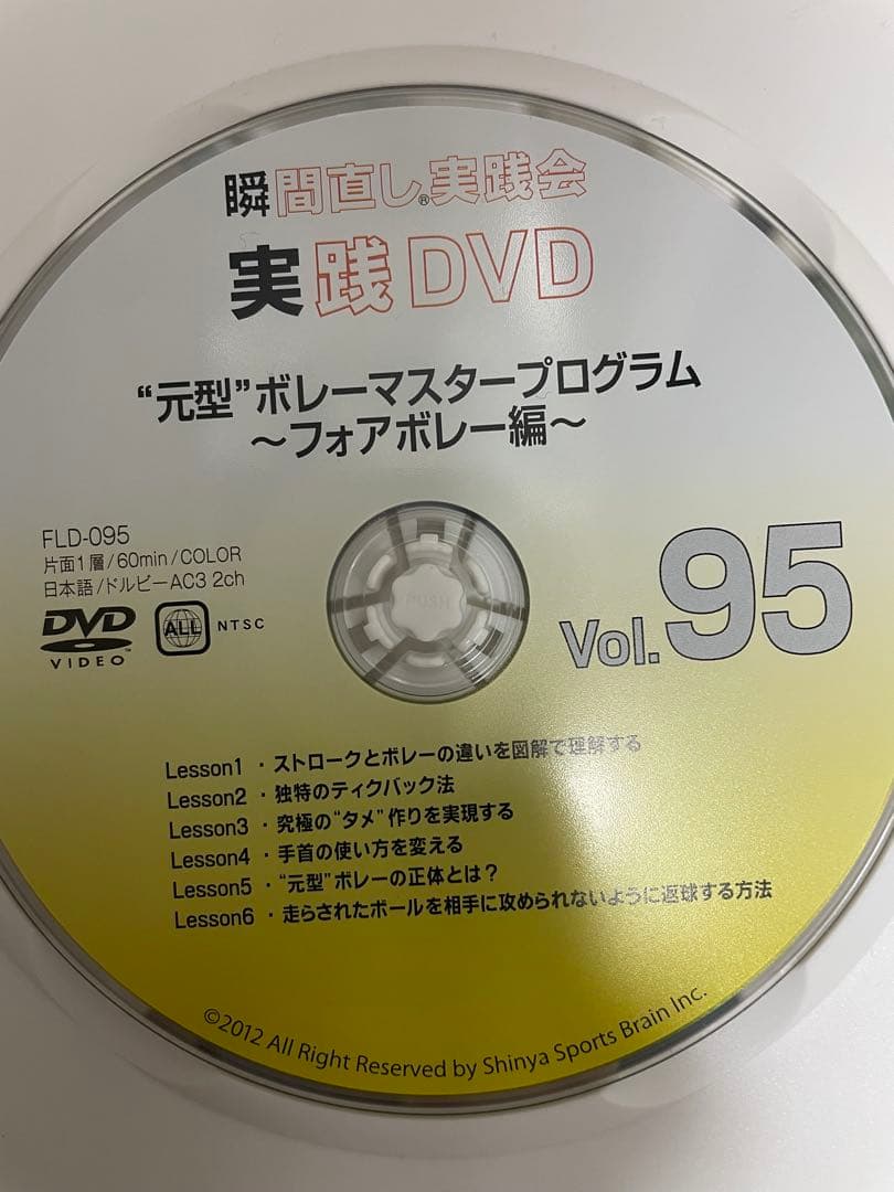 テニスDVD 田中信弥 瞬間直し実践会　Vol.84, 95, 98, 104