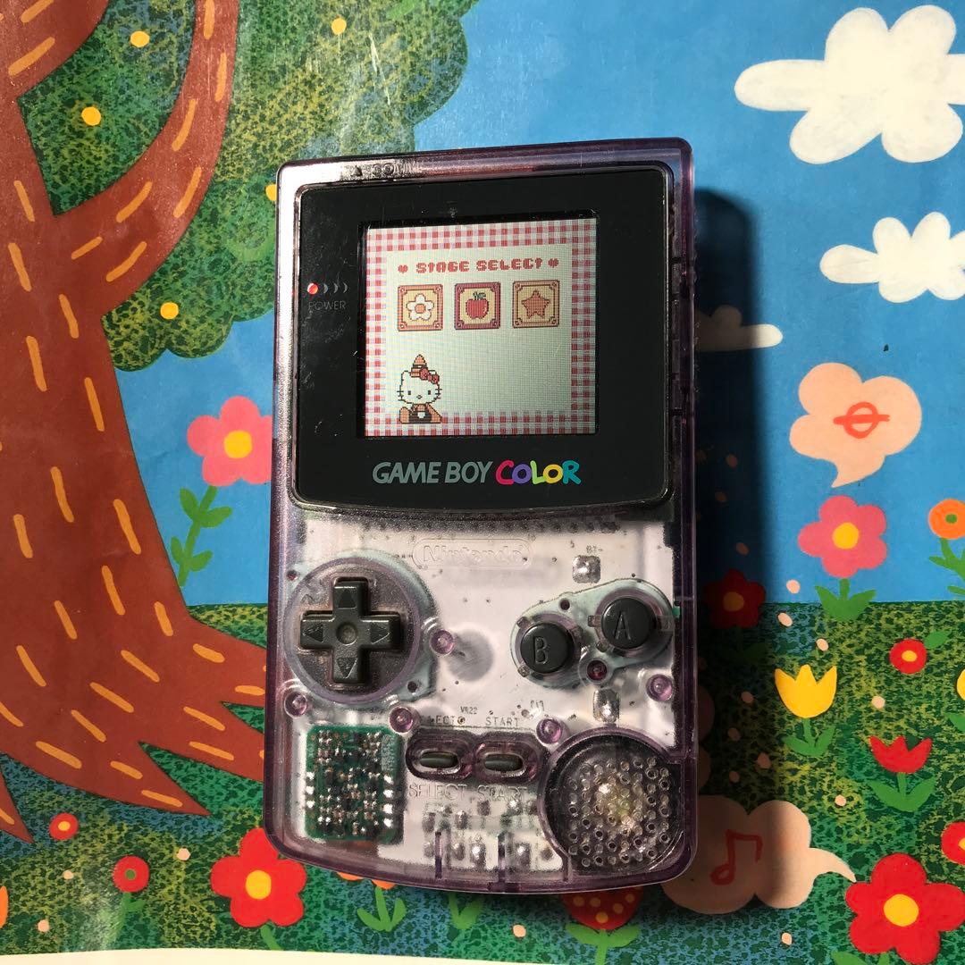 任天堂ゲームボーイクリアーパプル、美品、人気色