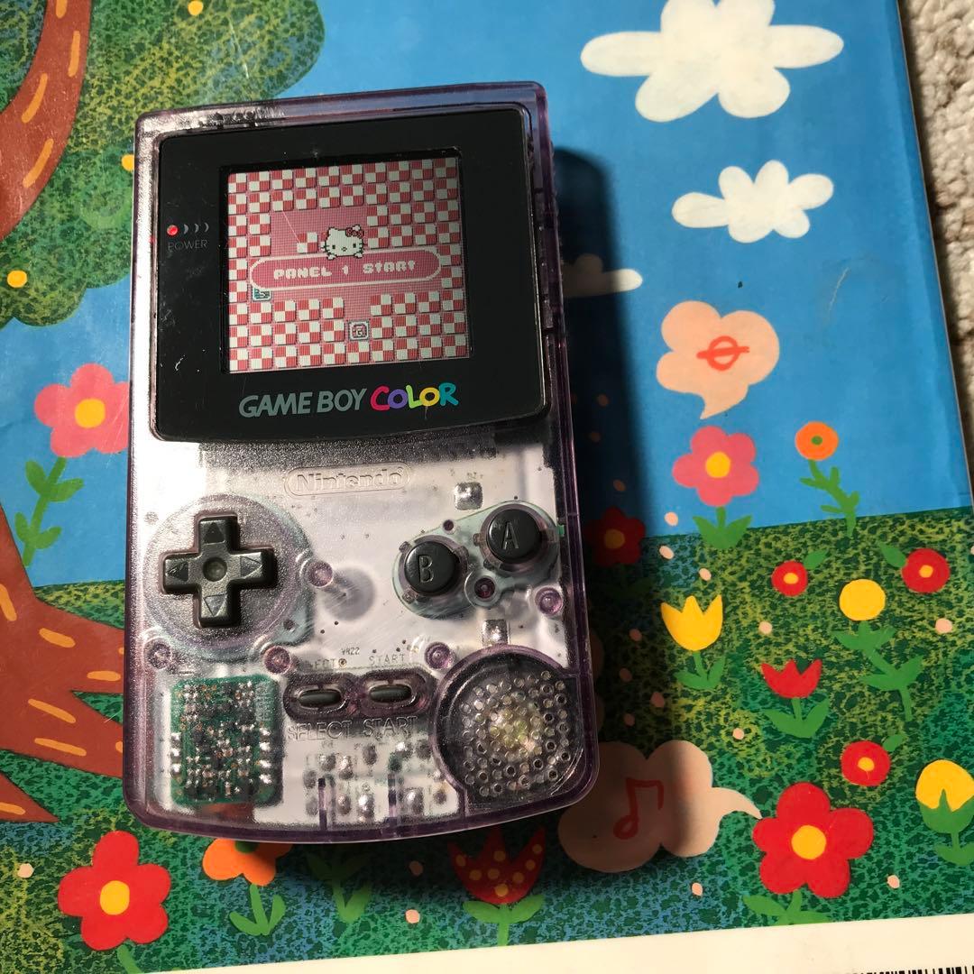 任天堂ゲームボーイクリアーパプル、美品、人気色