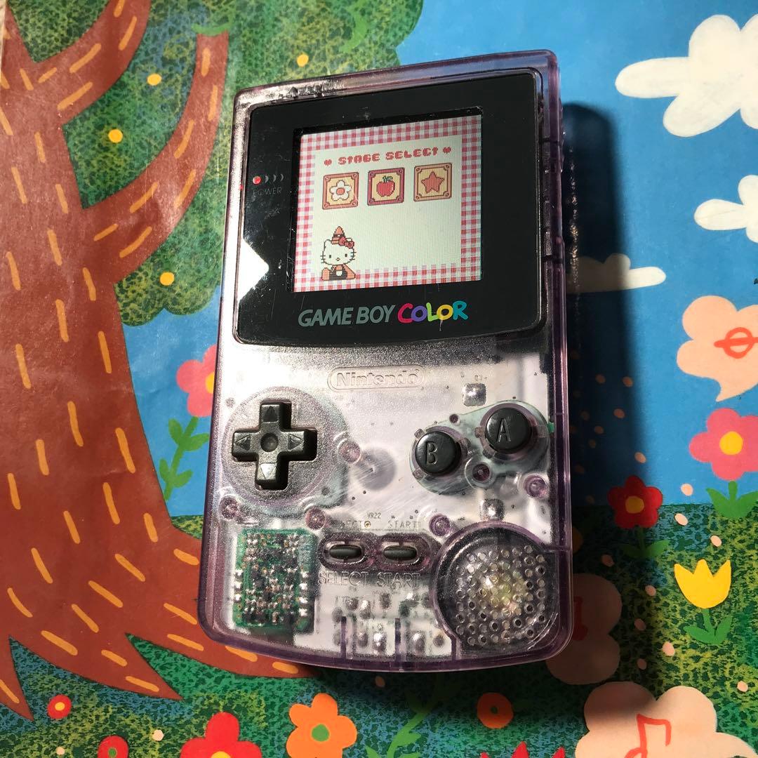 任天堂ゲームボーイクリアーパプル、美品、人気色