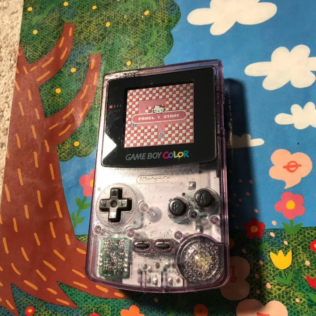 任天堂ゲームボーイクリアーパプル、美品、人気色