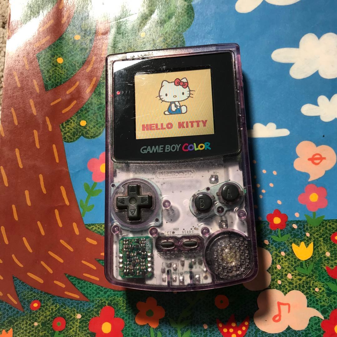 任天堂ゲームボーイクリアーパプル、美品、人気色