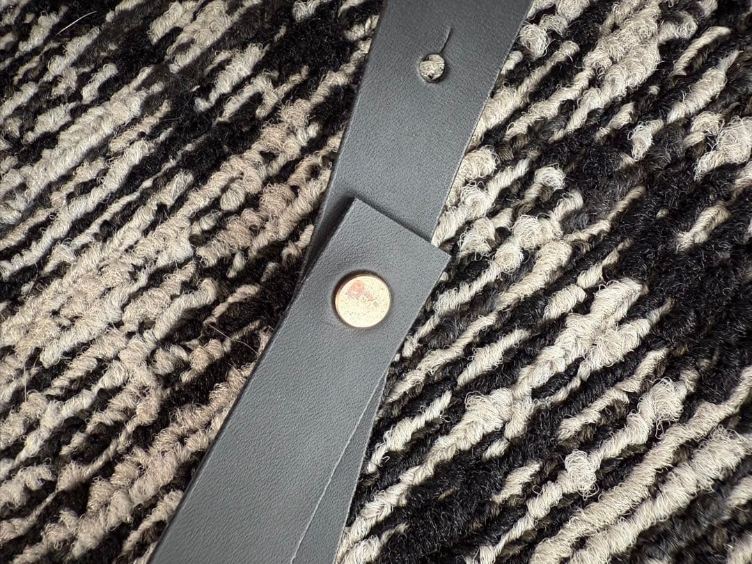 ebure 83,600円23AWクリアチェックハイネックベルト付きワンピース