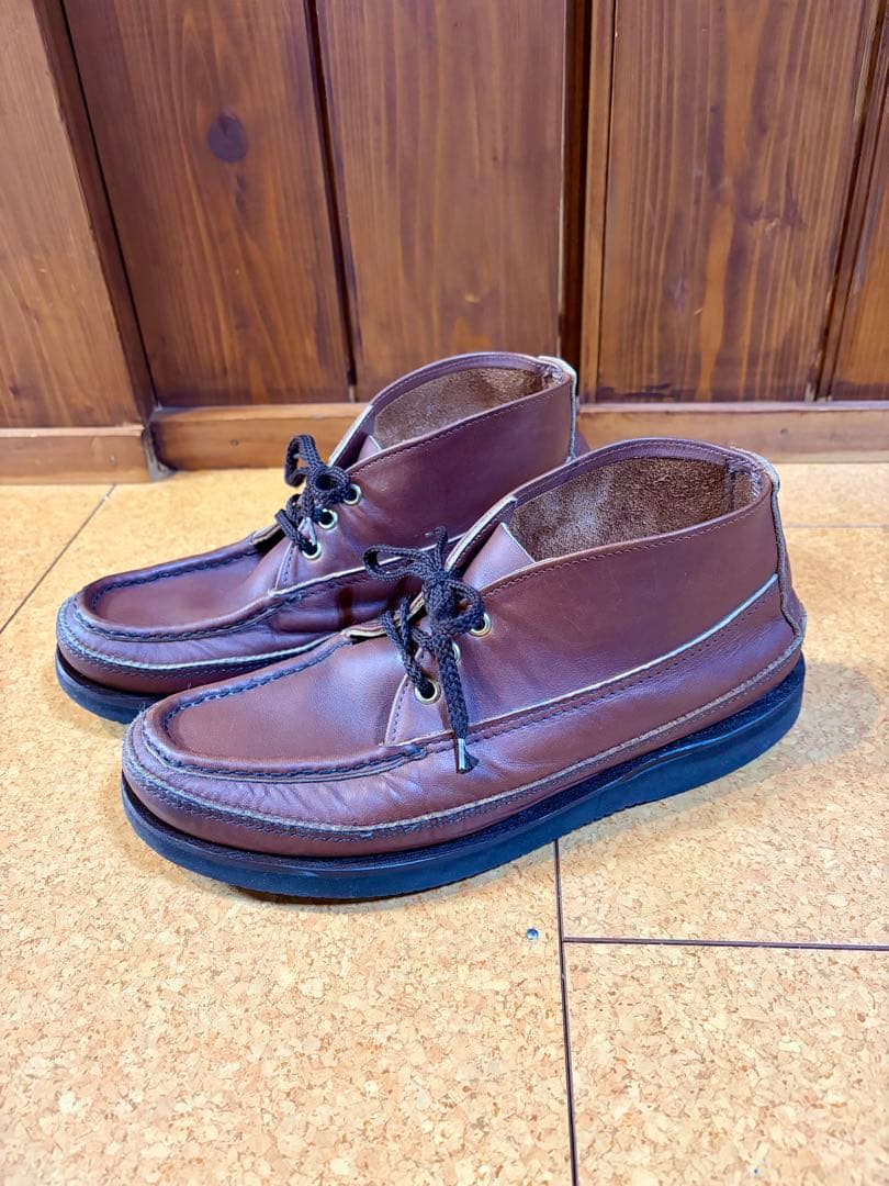 ラッセルモカシン　スポーティングクレーチャッカ　美品　US8.5 ダブルモカシン