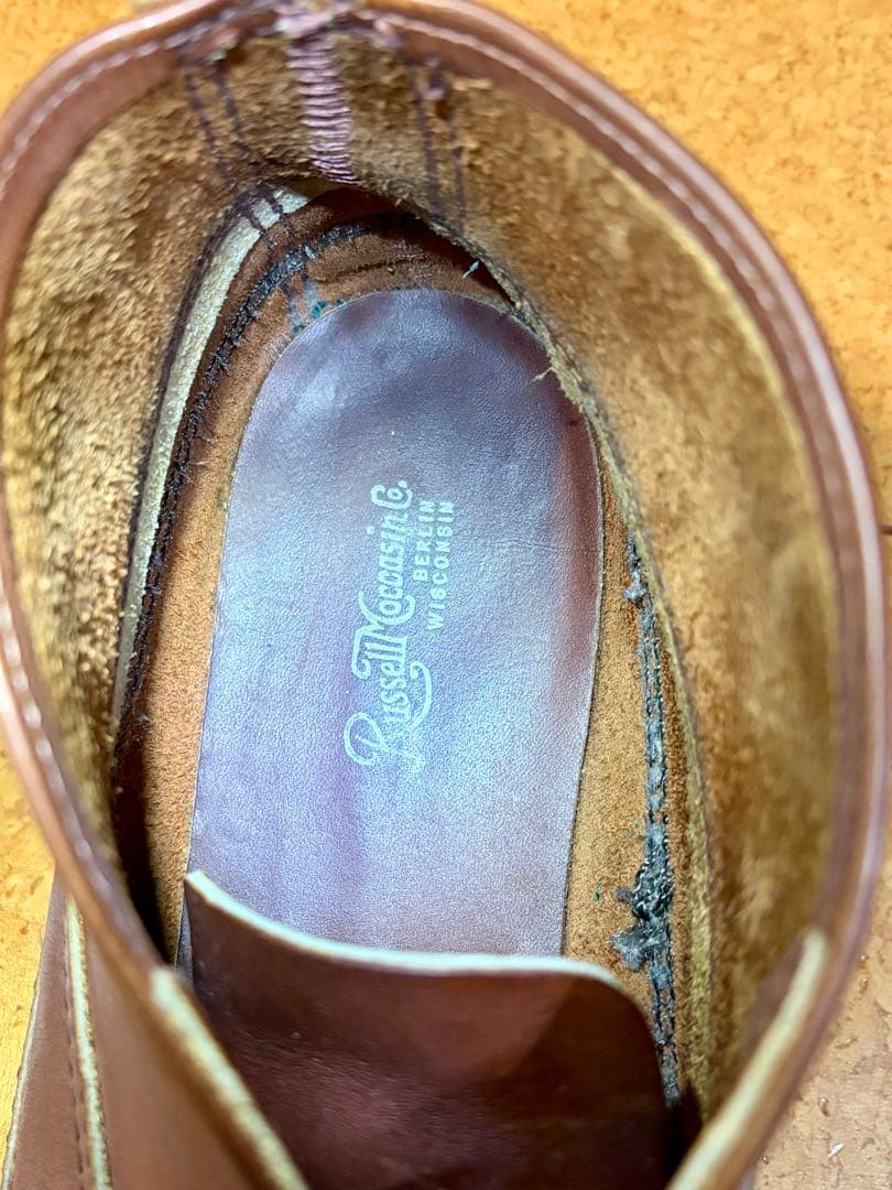 ラッセルモカシン　スポーティングクレーチャッカ　美品　US8.5 ダブルモカシン