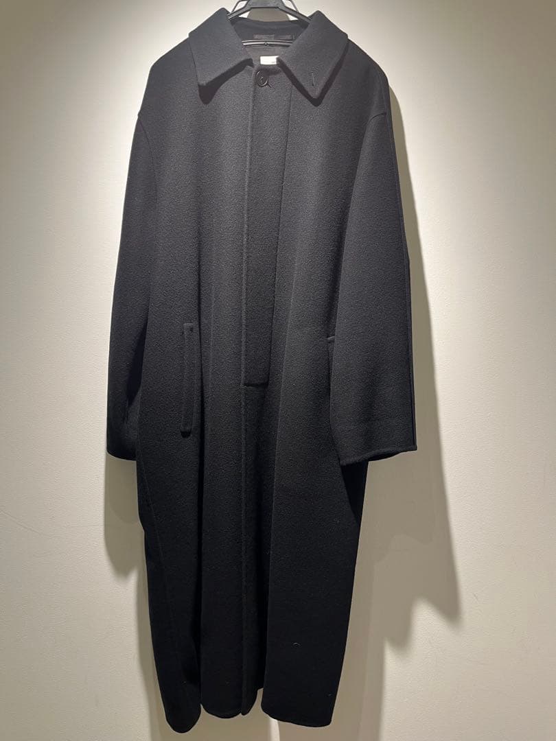 2024AW ATON エイトン バルマカンコート BLACK auralee