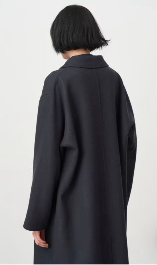 2024AW ATON エイトン バルマカンコート BLACK auralee