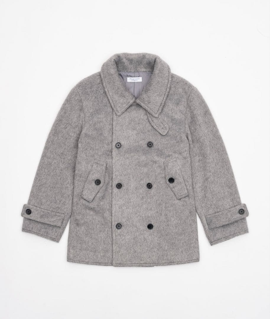 Smyeon Middle shaggy coat/ミドルシャギーコート　グレー