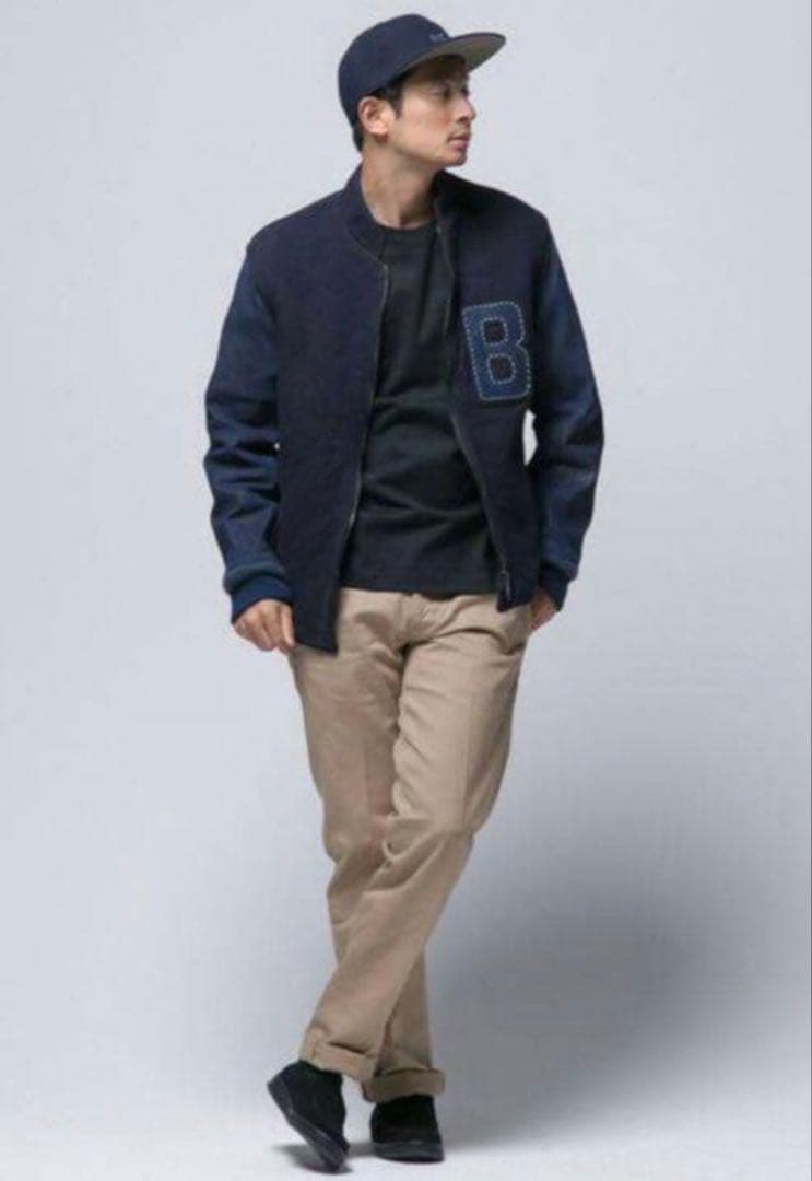 美品 BLUE BLUE インディゴスタジャン Sサイズ