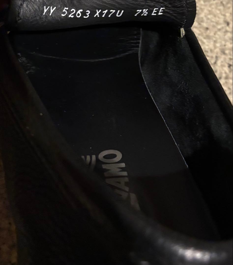 フェラガモ ドライビングシューズ ブラック 26cm