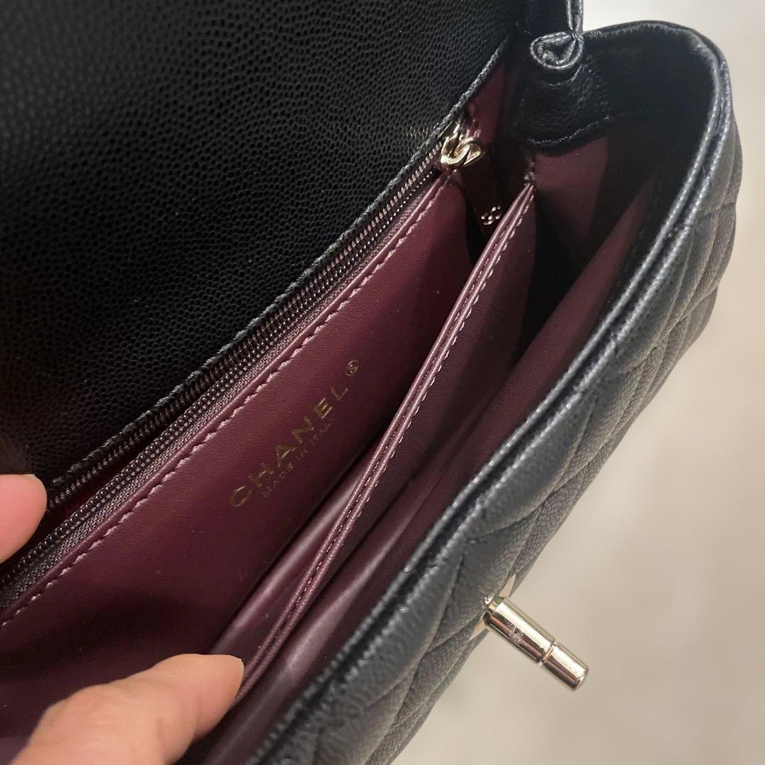 CHANEL ブラック ノベルティーキルティング ショルダーバッグ