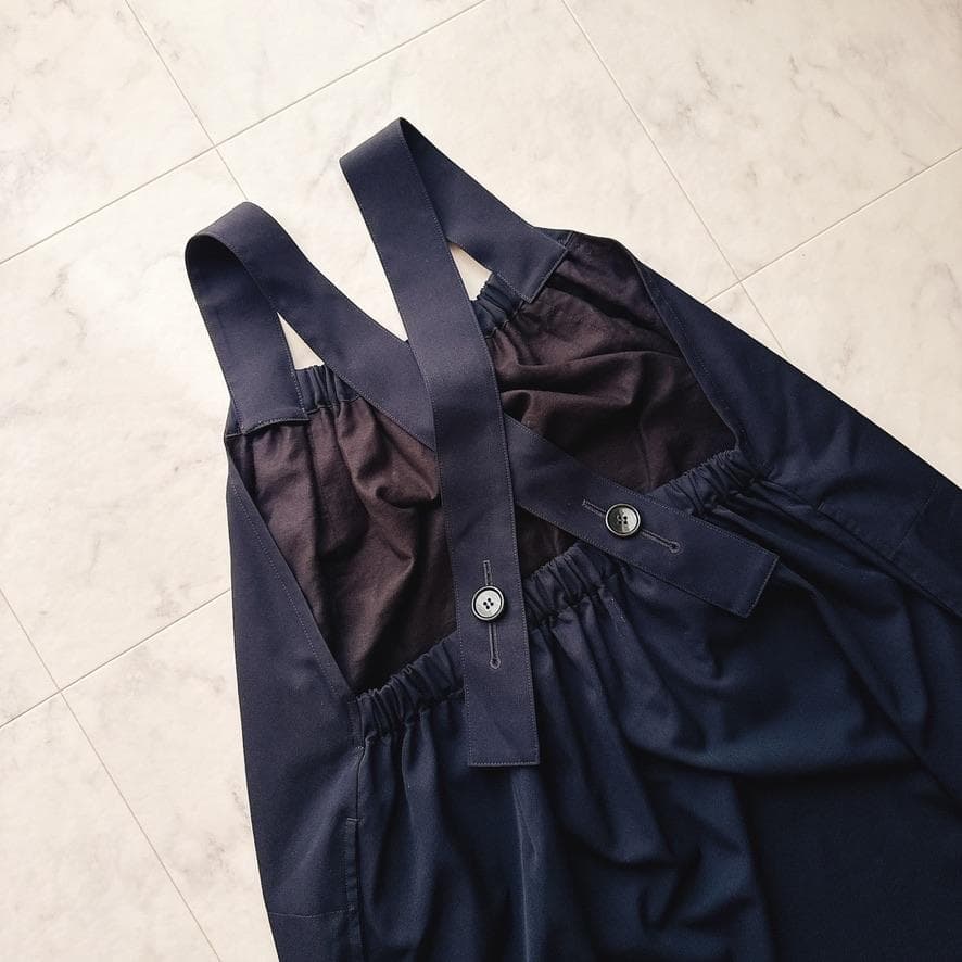 22SS　極美品　タオ　コムデギャルソン サルエルパンツ　ジャンプスーツ　濃紺M