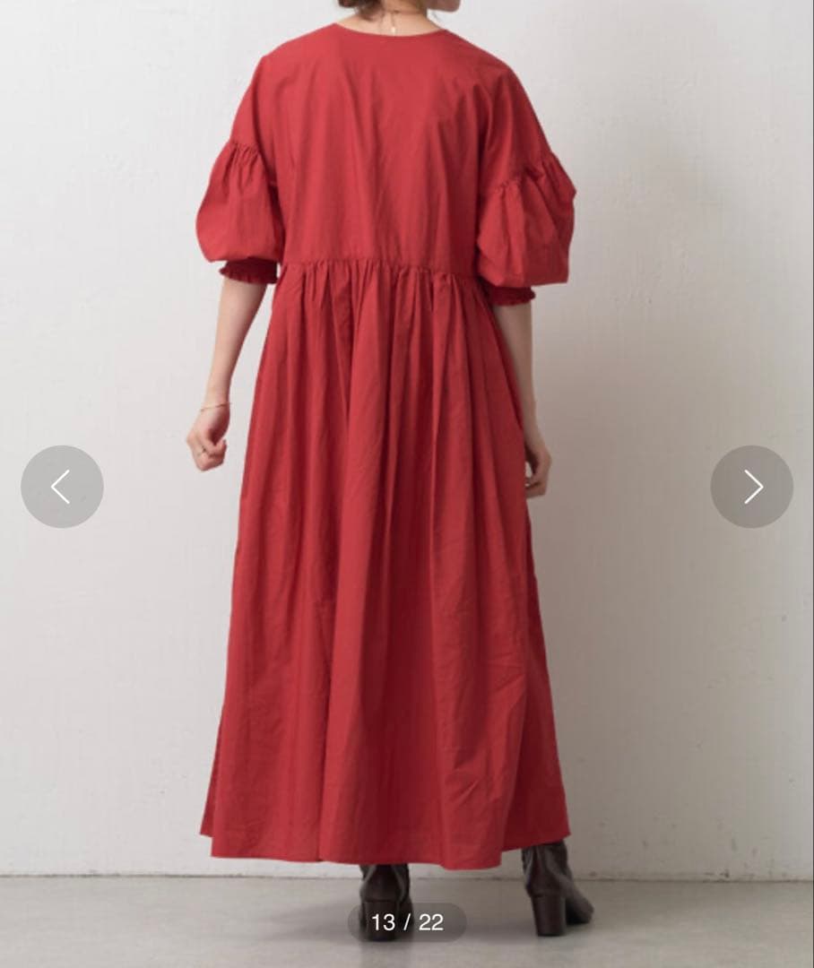 【着用数回】BEARDSLEY レッド　ワンピース