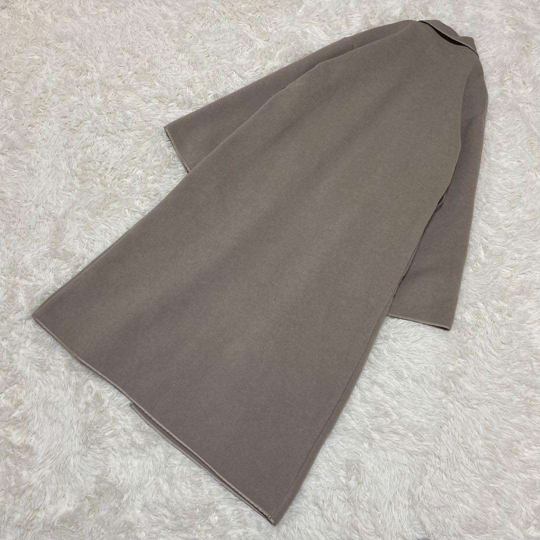 【極美品】FRAY I.D ウール混 ロング ガウンコート ベルト付き