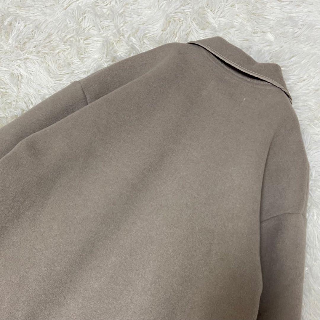 【極美品】FRAY I.D ウール混 ロング ガウンコート ベルト付き