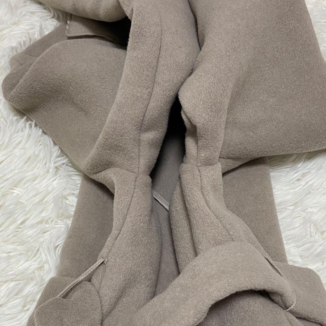 【極美品】FRAY I.D ウール混 ロング ガウンコート ベルト付き