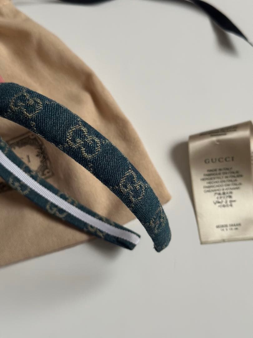 GUCCI デニム カチューシャ 美品