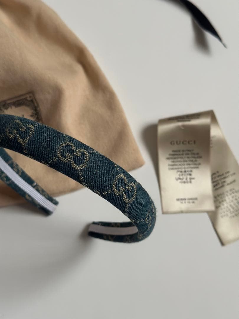 GUCCI デニム カチューシャ 美品