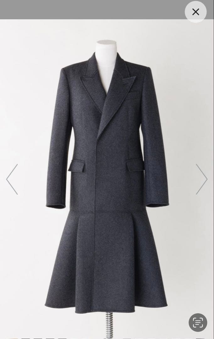 ジャケット・アウター FETICO BONDED WOOL TAILORED COAT