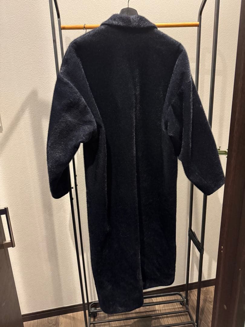 美品6(ROKU) フェイクファーコート　ブラック　ユナイテッドアローズ