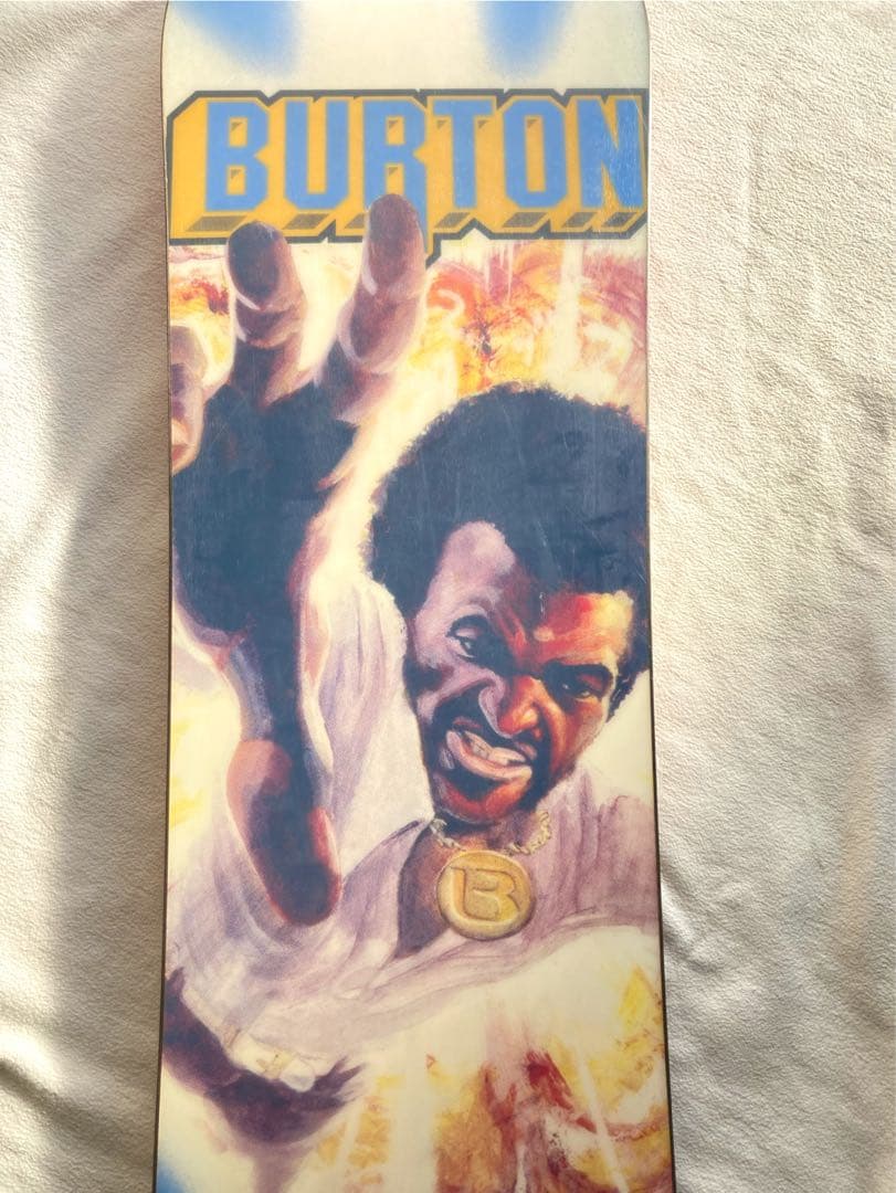 BURTON グラフィック　スノーボード　サイズ154センチ　オレンジ系