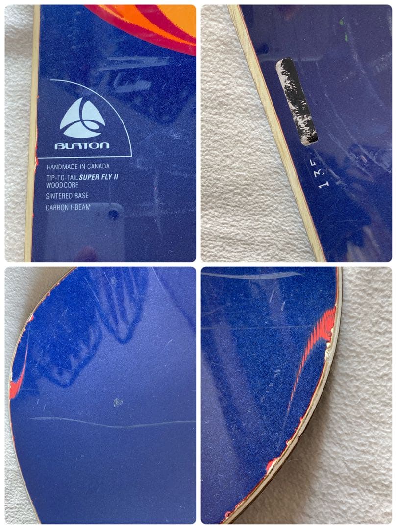 BURTON グラフィック　スノーボード　サイズ154センチ　オレンジ系