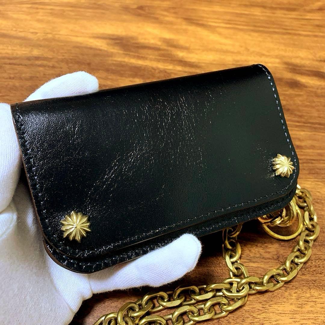 トラッカーウォレット　CA008 ドデカ真鍮シャックルver チェーンセット