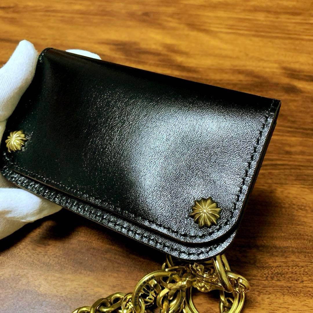 トラッカーウォレット　CA008 ドデカ真鍮シャックルver チェーンセット