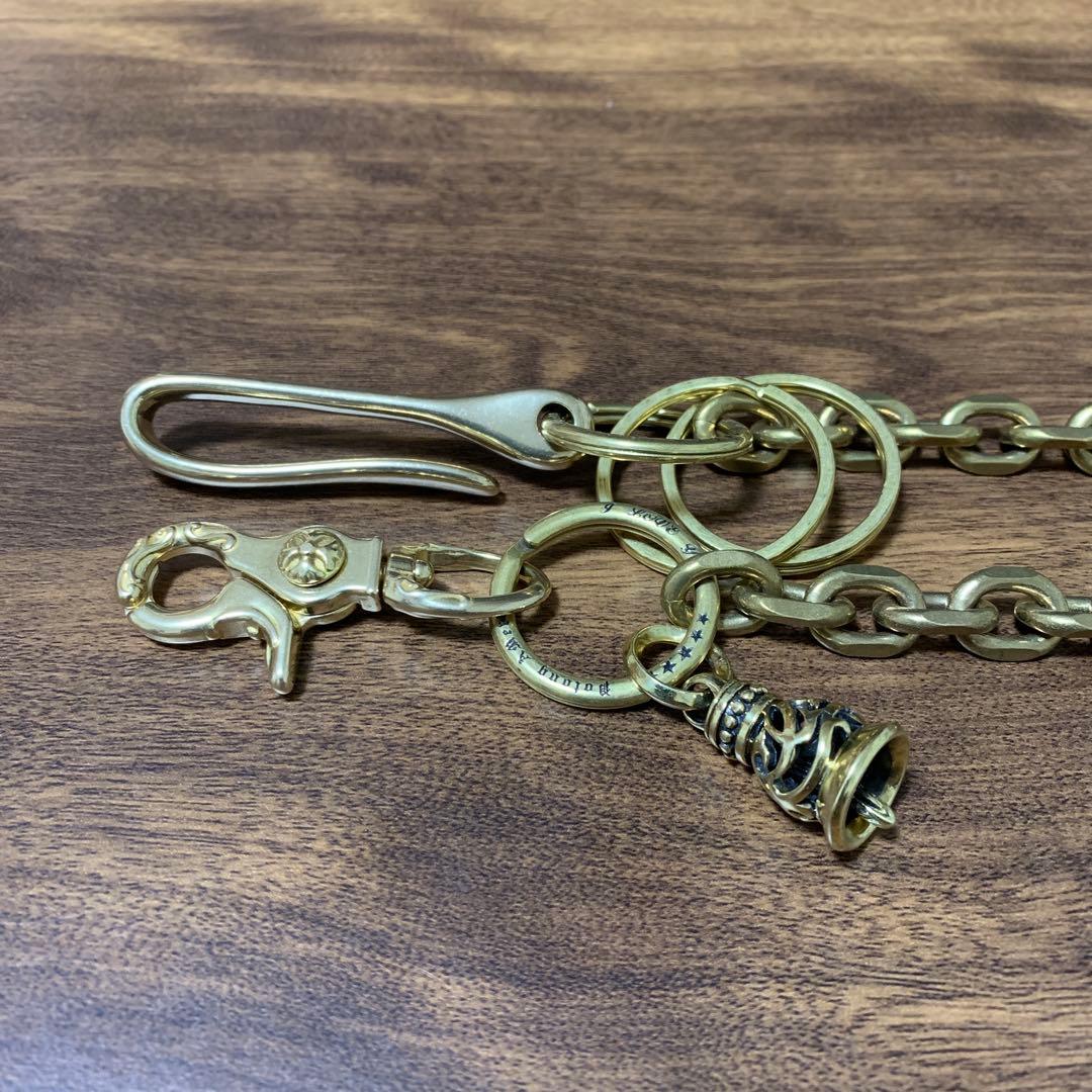 トラッカーウォレット　CA008 ドデカ真鍮シャックルver チェーンセット