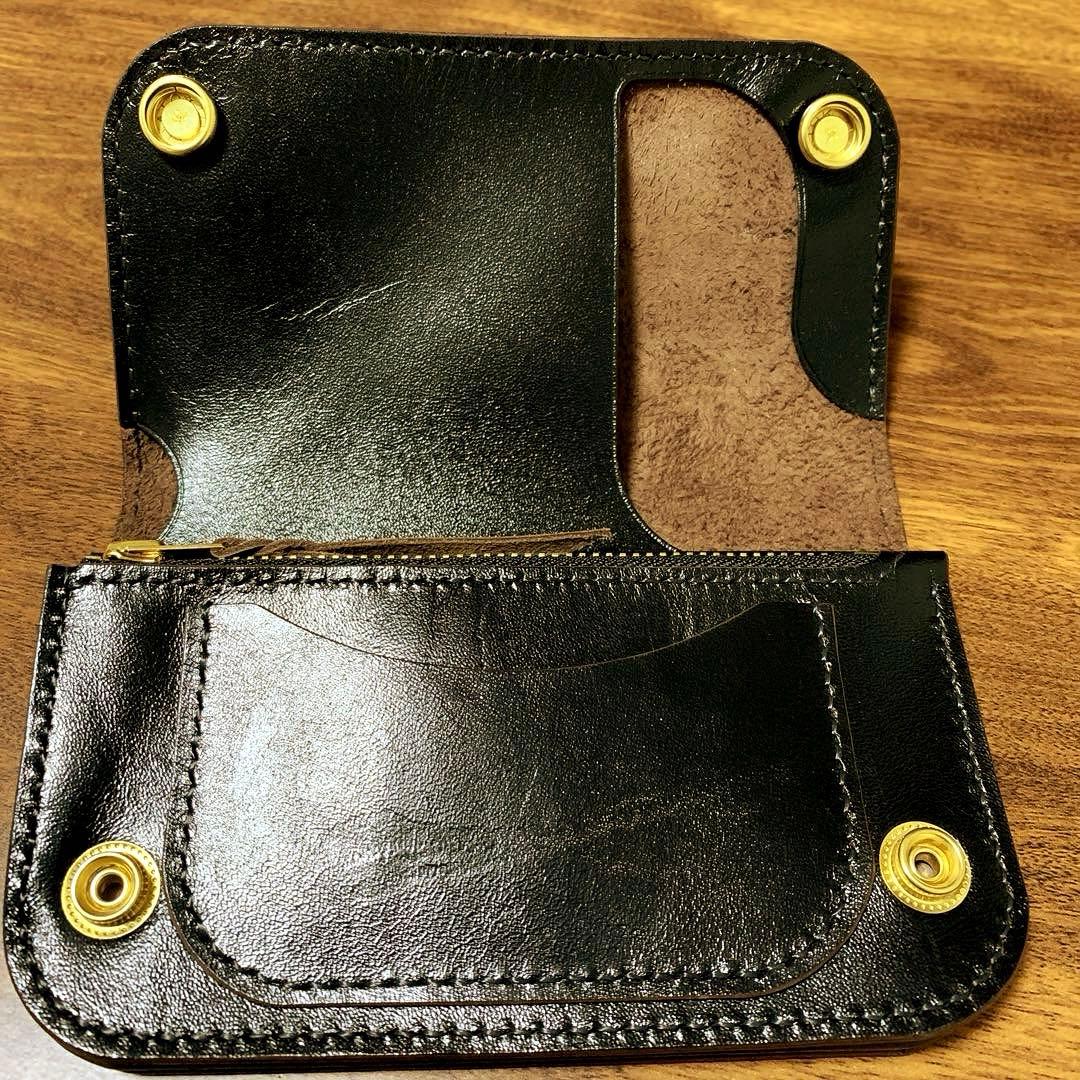 トラッカーウォレット　CA008 ドデカ真鍮シャックルver チェーンセット