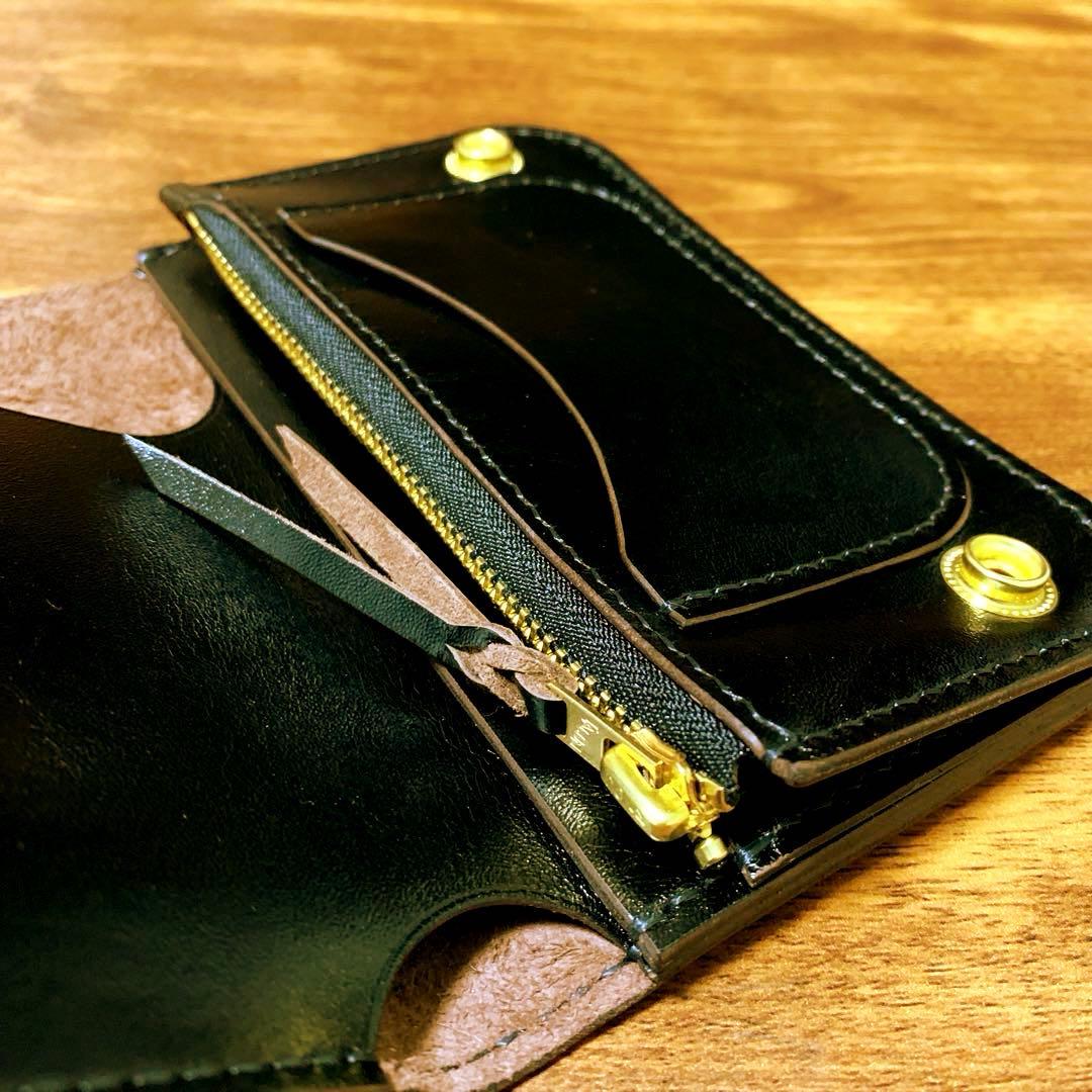 トラッカーウォレット　CA008 ドデカ真鍮シャックルver チェーンセット