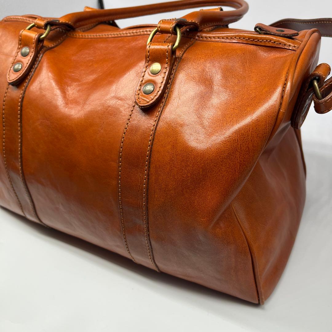 美品 I MEDICI イ メディチ イタリアンレザー ボストンバック トラベル