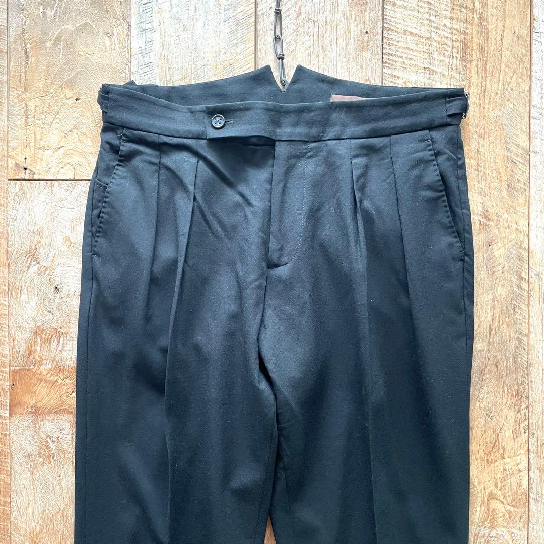 【美品】BERWICH scotch カノニコ ウール スラックス パンツ 48