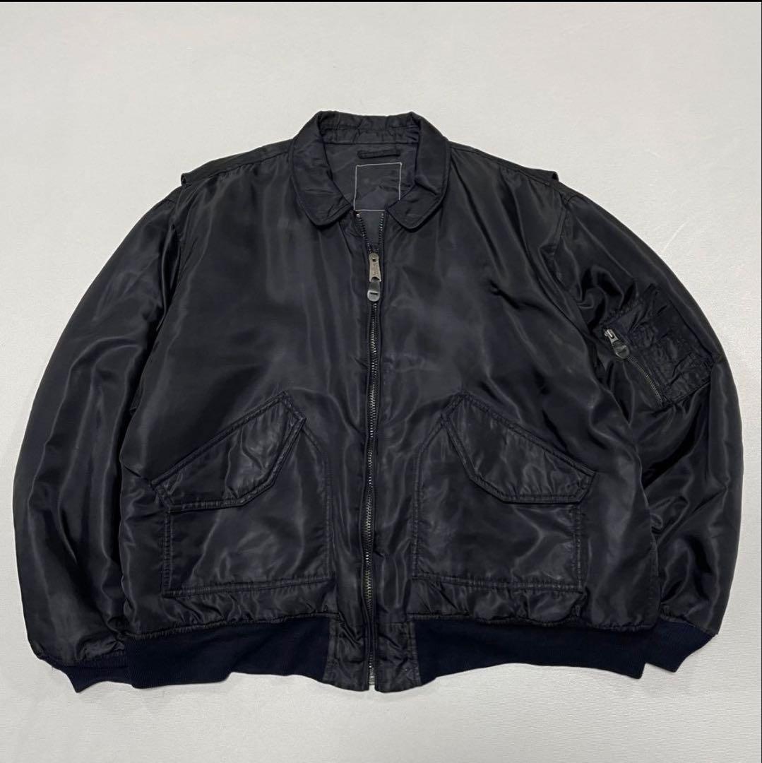 90s CWU45P ナイロン ボンバー フライトジャケット 短丈