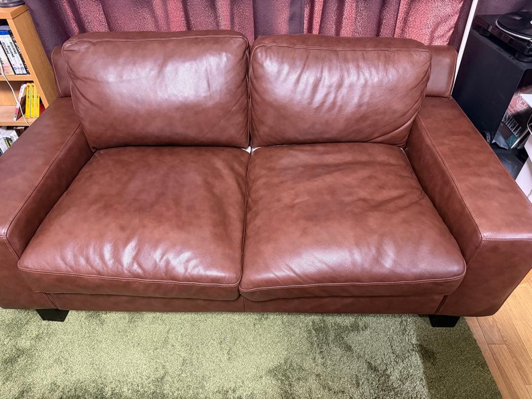 【定価23万円】IDEE 無印良品 レザーソファ 本革