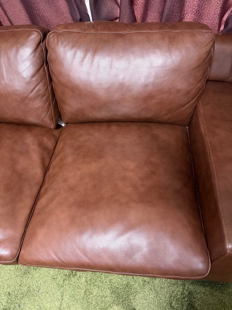 【定価23万円】IDEE 無印良品 レザーソファ 本革