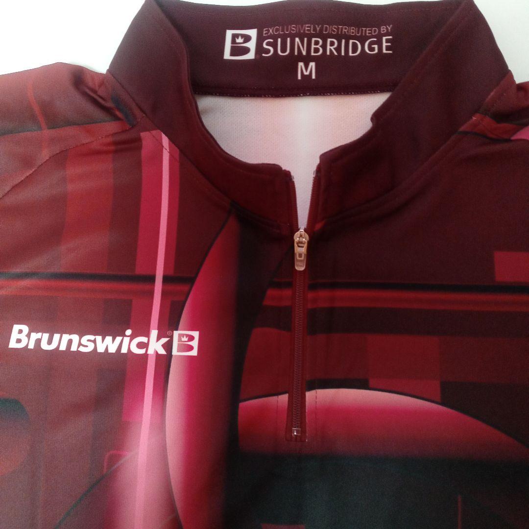 ヤミカラス Brunswick ハーフジップ ボウリングウェア レッド M