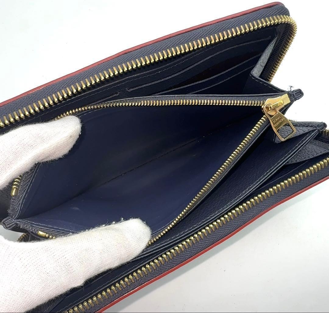 【極上美品】ルイヴィトン アンプラント ジッピーウォレットマリーヌルージュ