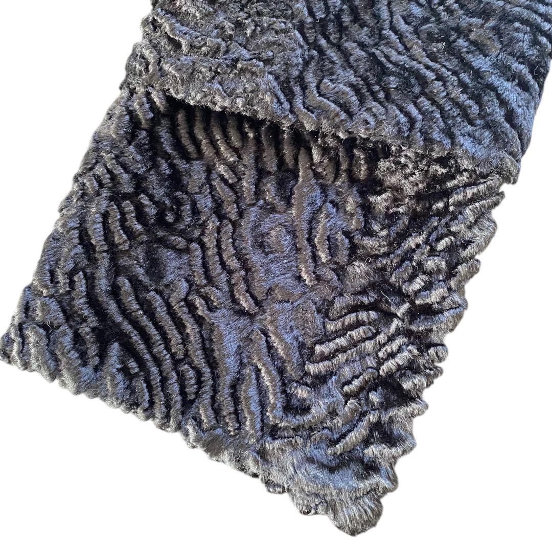 極美品　‘S MaxMara ベロア　ノーカラー　ロングコート　ブラック