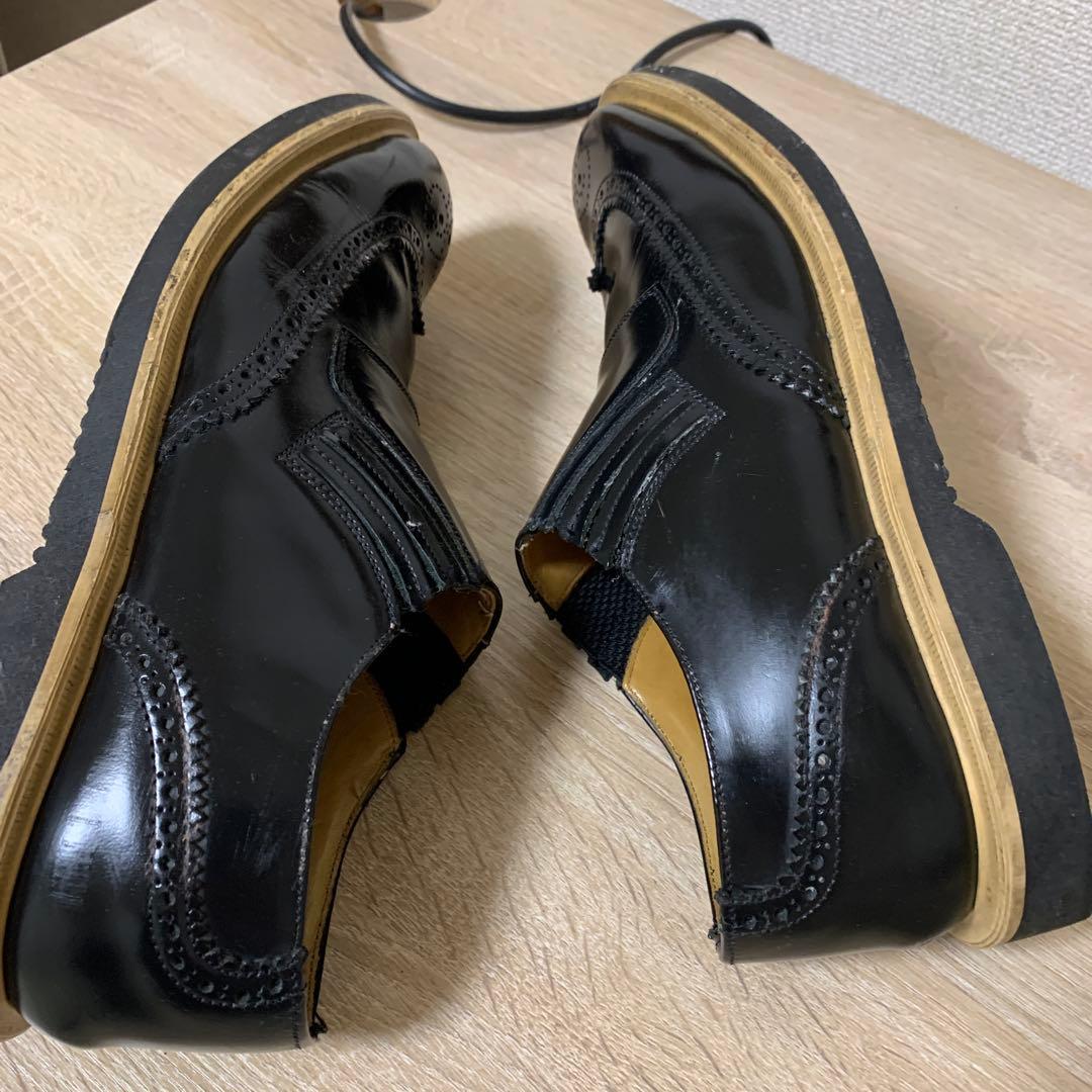 おすすめ e coxドレスシューズ(UK8)ブラックカラー(中古良品)