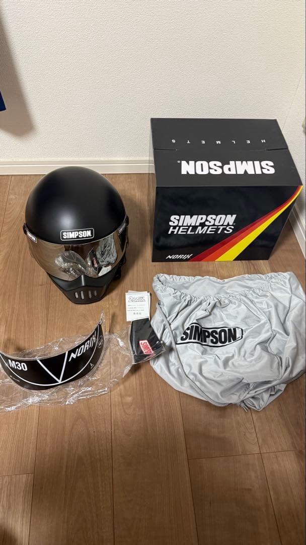 SIMPSOM M30 フルフェイスヘルメット　シルバーシールド60cm